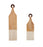 Mango Wood & Travertine Colour Blocked Serving Boards