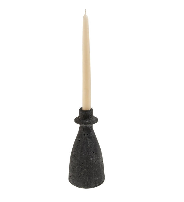 Black Arta Terracotta Candle Holders