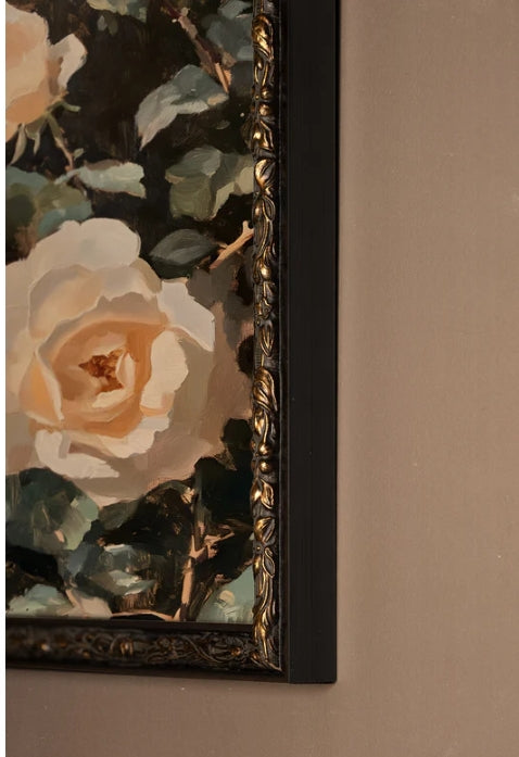 Velvet Roses Bronze Framed Art