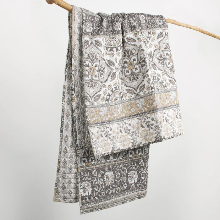 Lirelle Reversible Quilted Throw Blanket
