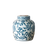 Large Blue Floral Ginger Jar