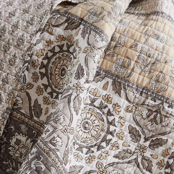 Lirelle Reversible Quilted Throw Blanket