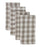 Taupe Gingham Napkin Set