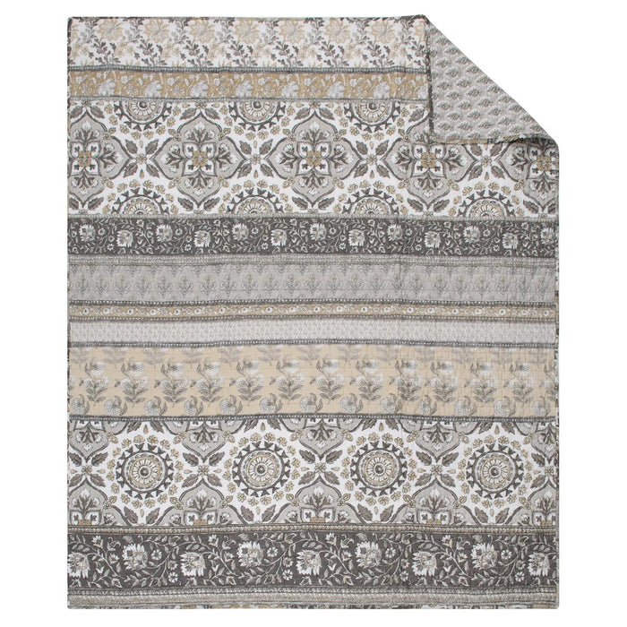 Lirelle Reversible Quilted Throw Blanket