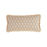 Taupe Block Print Lumbar with Fringe Detail